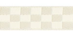 Checkerboard Satin Ivory