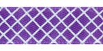 Crosshatch on Regal Purple Satin Ribbon