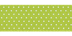 5/8" Satin Swiss Mini Dots Ribbon Apple Green