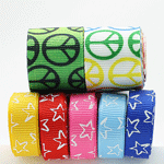 Stars/Diamonds Grosgrain Ribbon