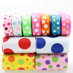 Random Dots Grosgrain Ribbon