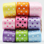 Swiss Dots Satin Ribbon