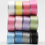 Metallic Edge Satin Ribbon