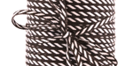 1/8" Diagonal Stripe Ribbon Brown OVER HALF OFF!