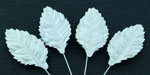 Wild Orchid Craft Mulberry Paper Leaves 30mm White