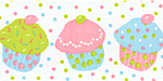 Cupcake Grosgrain Pastel