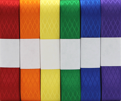 Diamond Satin Ribbon Assortment  Primary 