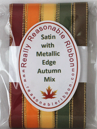 Satin with Gold Metallic Edges Assortment Autumn RESTOCKED!