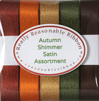 Shimmer Satin Ribbon Assortment  Autumn RESTOCKED!