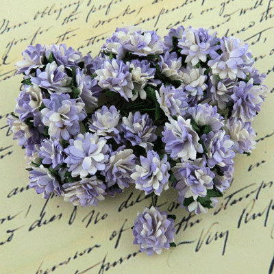 Wild Orchid Crafts Aster Daisy Stem Flowers 2-Tone Lilac
