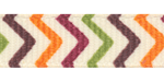 3/8" Autumn Chevron Striped Grosgrain Ribbon