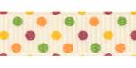 Autumn Confetti Dots Grosgrain Ribbon