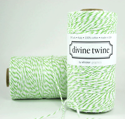 Baker's Twine Green & White