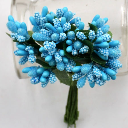 Bead Berry Spray Clusters Turquoise