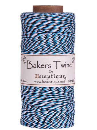 Baker's Twine Light Blue/Dark Blue/White Stripe