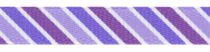 Mixed Purple Bold Diagonal Striped Grosgrain Ribbon