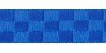 Checkerboard Satin Electric Blue