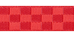 Checkerboard Satin Poppy Red