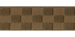 Checkerboard Satin Turftan Brown