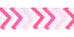 3/8" Mixed Pink Chevron Striped Grosgrain Ribbon