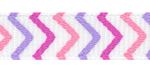 3/8" Tutti Frutti Chevron Striped Grosgrain Ribbon