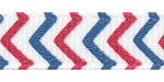 3/8" Vintage Patriotic Chevron Striped Grosgrain Ribbon Spool SALE!