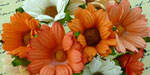 Wild Orchid Craft Chrysanthemums Mixed Peach/Orange/White