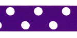 Circus Dots Grosgrain Dark Purple