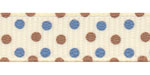 Blue and Brown Confetti Dots Grosgrain Ribbon Spool SALE!