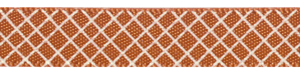 Crosshatch on Copper Satin Ribbon