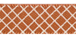 Crosshatch on Copper Satin Ribbon