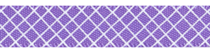 Crosshatch on Delphinium Satin Ribbon