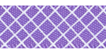 Crosshatch on Delphinium Satin Ribbon