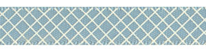 Crosshatch on Nile Blue Satin Ribbon