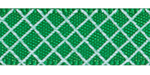 Crosshatch on Emerald Satin Ribbon