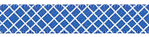 Crosshatch on Royal Blue Satin Ribbon SPOOL SALE!