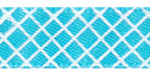 Crosshatch on Turquoise Satin Ribbon