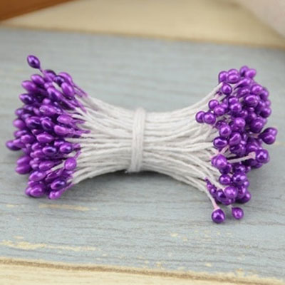 Double Head Stamens Purple NEW COLOR!