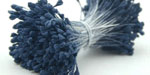 Double Head Flat Mini Stamens Deep Blue