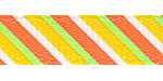 Citrus Bold Diagonal Striped Grosgrain Ribbon SALE!