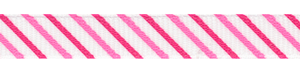 Hot Pink and Shocking Pink Diagonal Striped Grosgrain Ribbon Spool SALE!