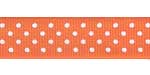 5/8" Swiss Dots Grosgrain Orange SALE!