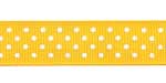 7/8" Swiss Dots Grosgrain Sunflower HALF OFF!