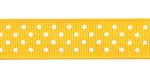 7/8" Swiss Dots Grosgrain Sunflower HALF OFF!