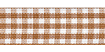 Plaid Ribbon Brown