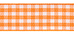 Plaid Ribbon Orange