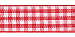 Plaid Ribbon Red NEW WIDTH!