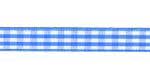 Gingham Medium Blue 3/8 Inch