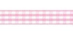 Gingham Light Pink 3/8 Inch