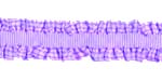 Elastic Double Ruffles Ribbon Purple 